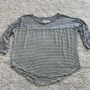 LOFT 3/4 sleeve striped top